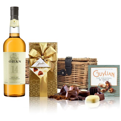 Oban 14 Year Old Single Malt Scotch Whisky 70cl And Chocolates Hamper